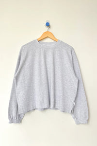 Le Bon Shoppe Naturelle thick long sleeve tee heather icy light grey | pipe and row Seattle
