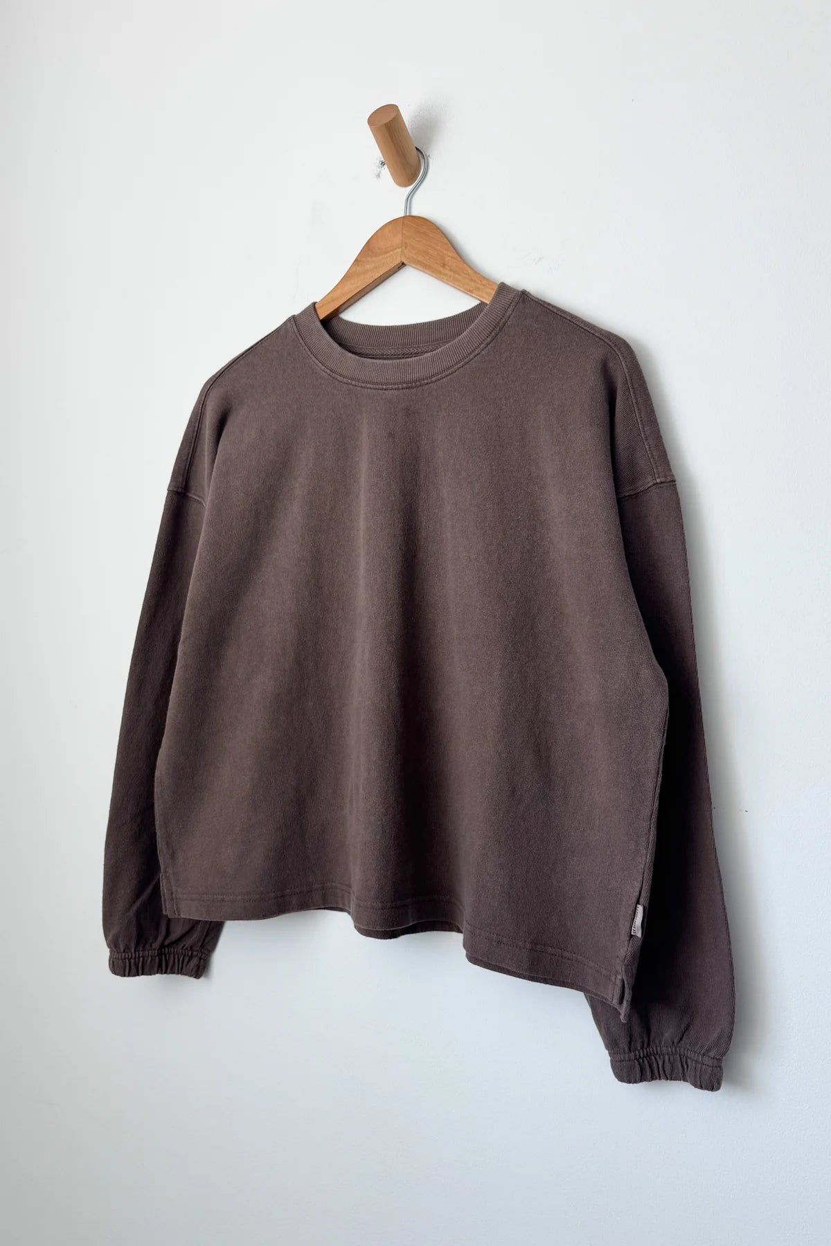 Le Bon Shoppe Naturelle thick long sleeve tee chocolate brown | pipe and row