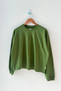 Le Bon Shoppe Naturelle thick long sleeve tee collard green | pipe and row