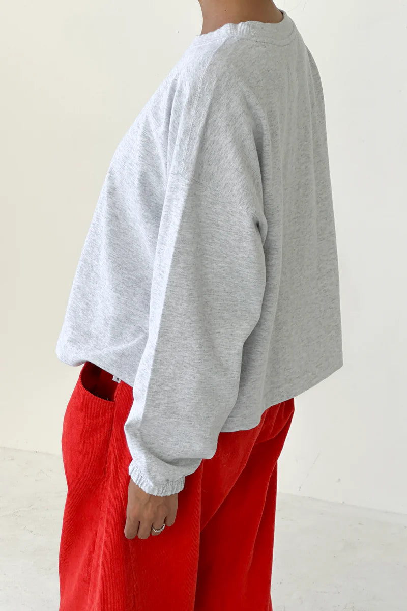 Le Bon Shoppe Naturelle thick long sleeve tee icy light grey | pipe and row