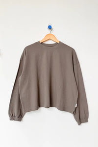 Le Bon Shoppe Naturelle thick long sleeve tee mushroom tan taupe | pipe and row Seattle