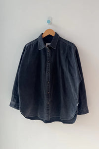 Le Bon Shoppe Theo heavy denim shirt jacket washed black denim | Pipe and Row