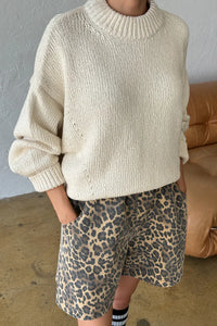 Le Bon Shoppe Zoe cotton sweater natural cream | Pipe and Row Seattle