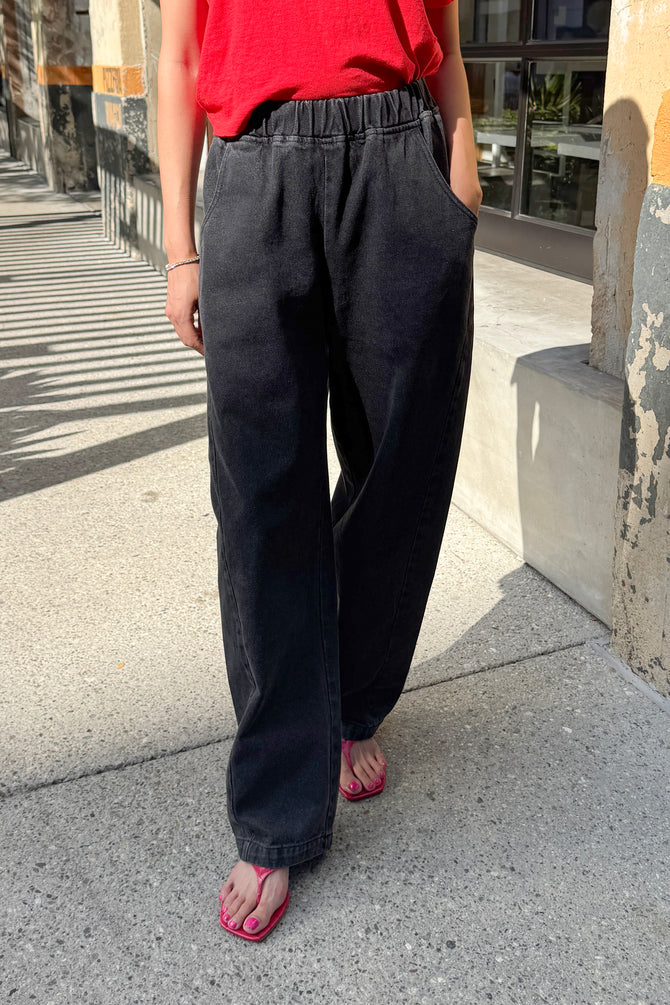 Le Bon Shoppe arc pants long trousers black denim | Pipe and Row
