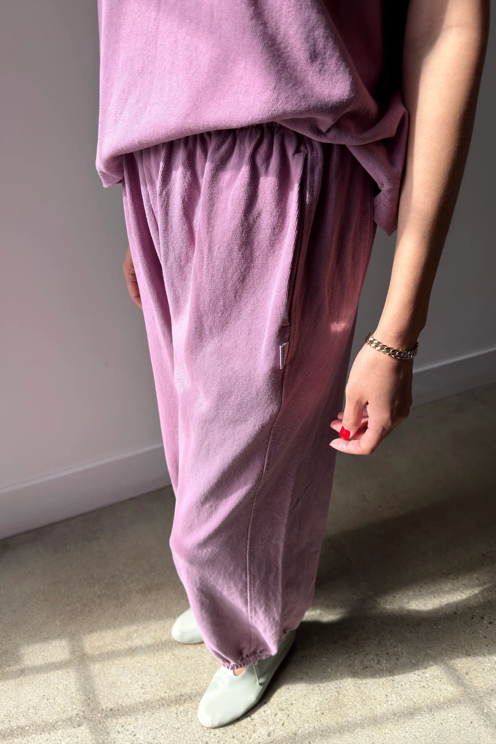 Le Bon Shoppe balloon pants sweat set dusty lilac | Pipe and Row Seattle