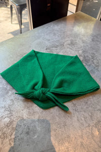 Le Bon Shoppe cashmere bandana scarf kelly green | Pipe and Row