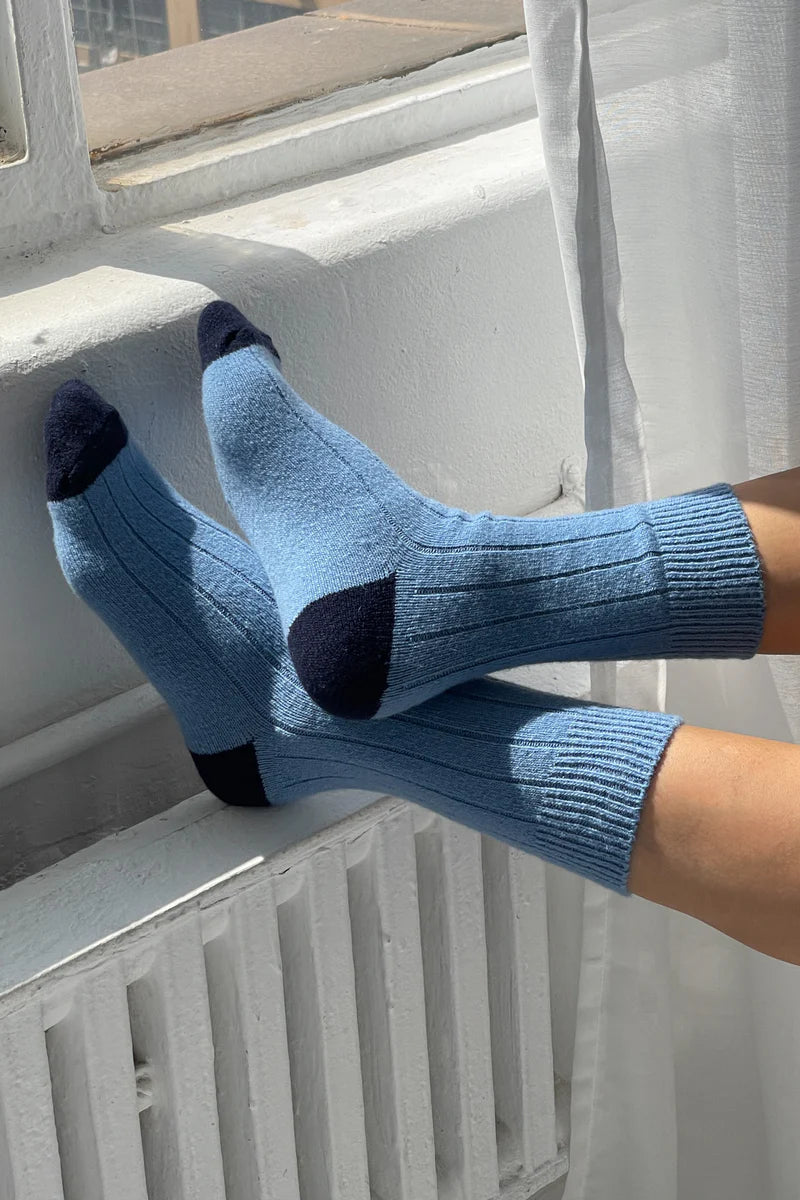 Le Bon Shoppe classic cashmere socks bluebell | Pipe and Row Seattle