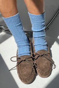 Le Bon Shoppe classic cashmere socks bluebell | Pipe and Row Seattle