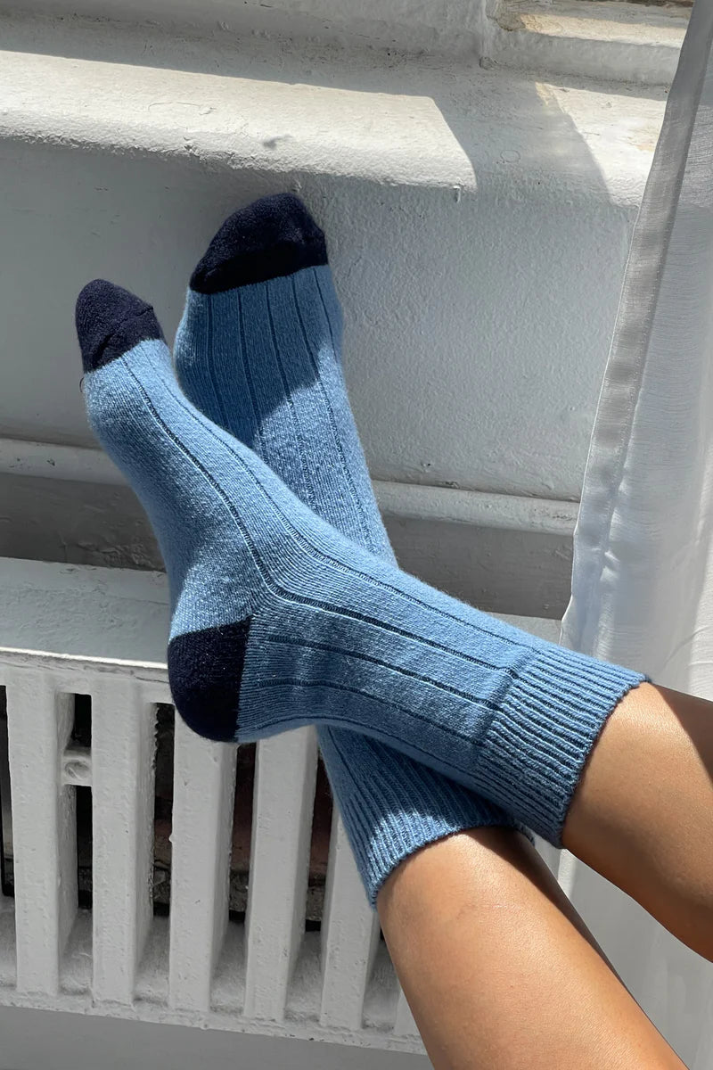 Le Bon Shoppe classic cashmere socks bluebell | Pipe and Row Seattle