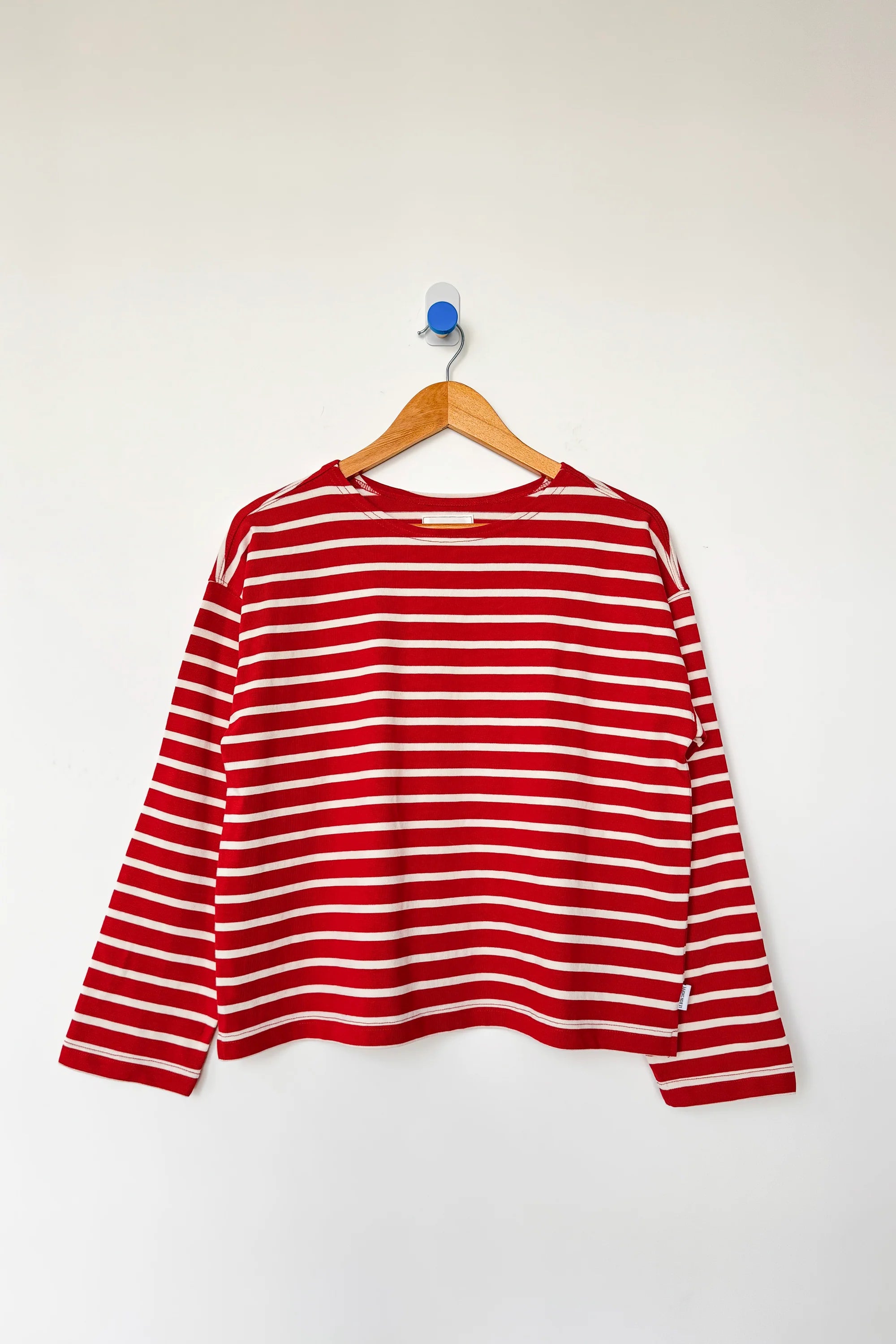 Le Bon Shoppe boat neck long sleeve Sailor Top red white stripe | Pipe and Row Seattle
