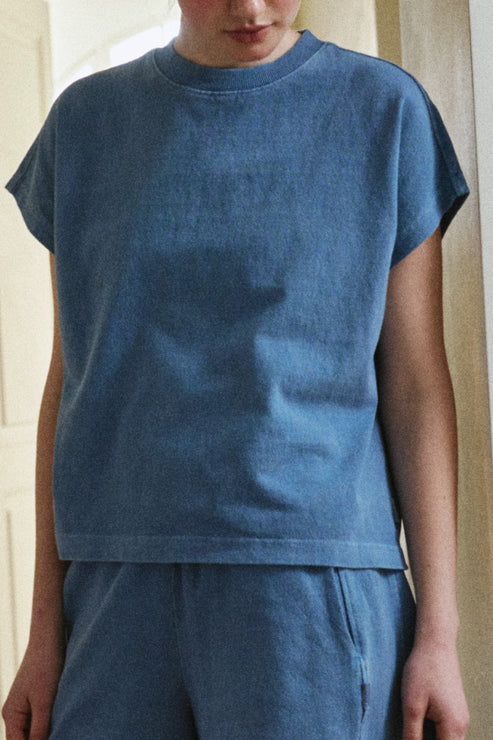 Le Bon Shoppe heavyweight urban muscle Jeanne tee cornflower blue ...