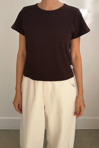 Le Bon Shoppe little boy tee dark cacao brown | Pipe and Row Seattle