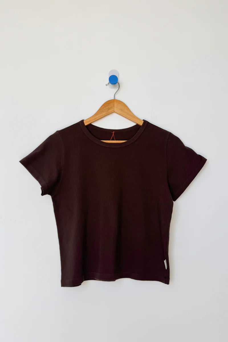 Le Bon Shoppe little boy tee dark cacao brown | Pipe and Row Seattle