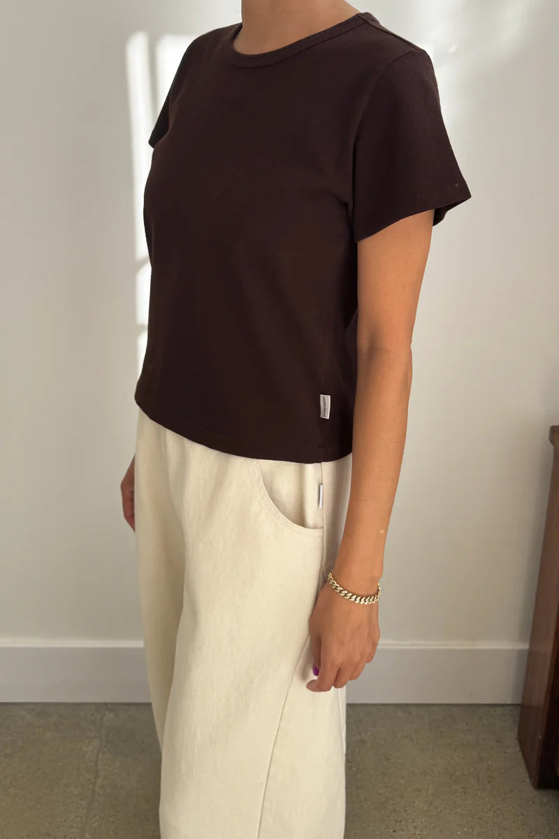 Le Bon Shoppe little boy tee dark cacao brown | Pipe and Row Seattle