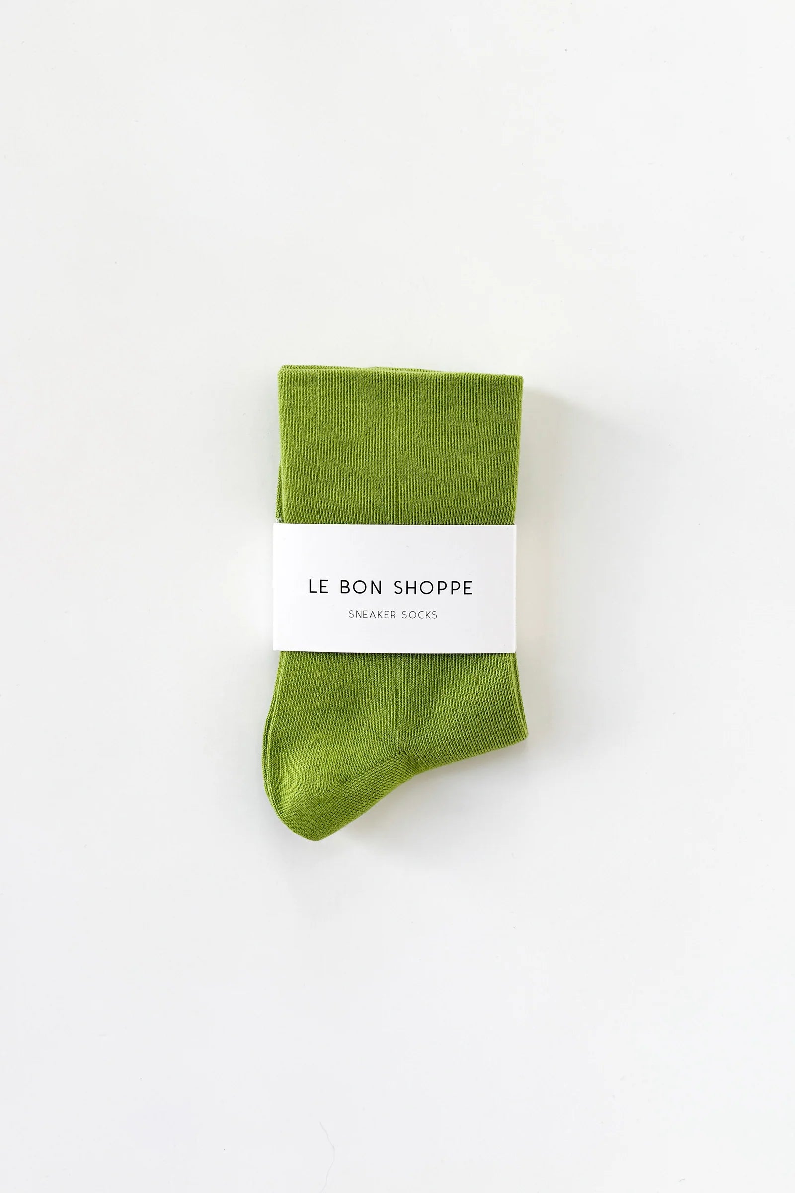 Le Bon Shoppe sneaker sock cotton thin matcha green| pipe and row boutique pipeandrow.com
