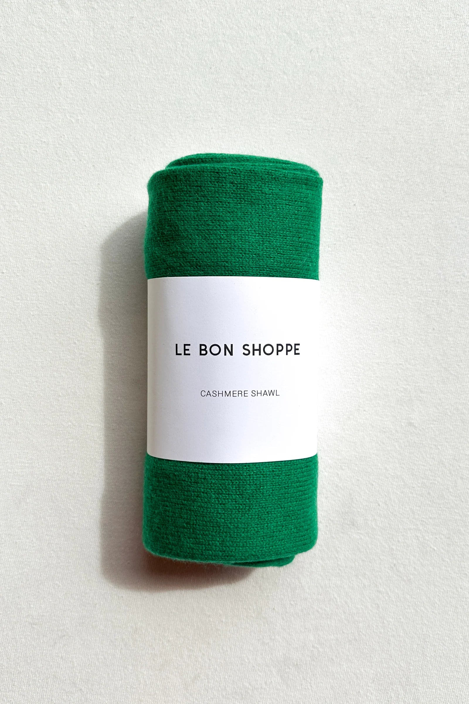 Le Bon Shoppe triangle shape cashmere shawl scarf kelly green | Pipe and Row Seattle