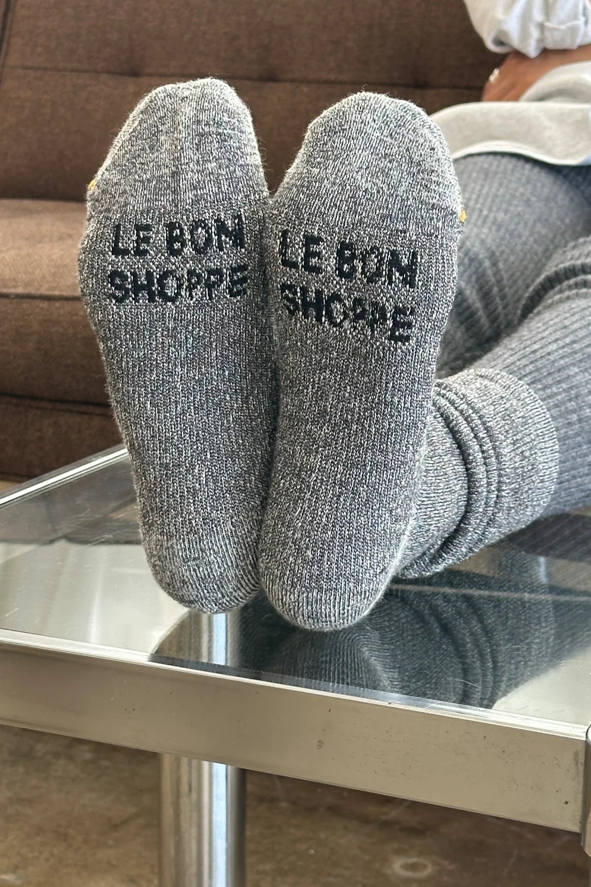 Le bon Shoppe Camper socks charcoal grey | Pipe and Row Seattle shopping boutique
