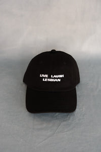 Live Laugh Lesibian Intentionally Blank dad hat | pipe and row boutique seattle