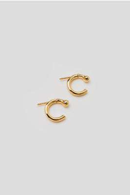 Wolf Circus Lo earrings gold 14k Gold plated brass hoops | pipe and row