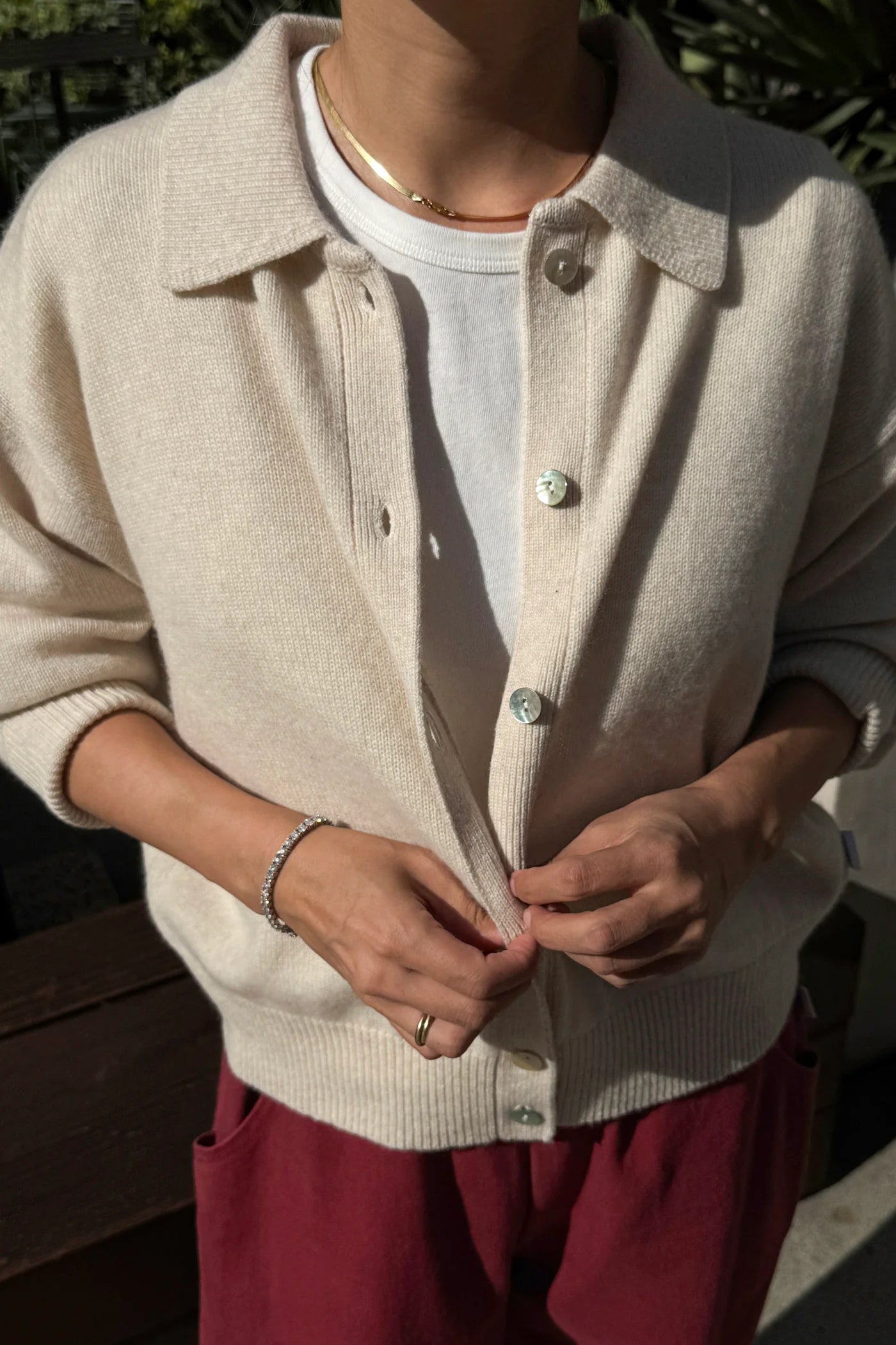 LOU CASHMERE CARDIGAN