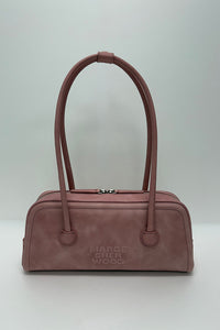 MARGESHERWOOD Soft Baguette handbag pink tea rose pull-up leather | Pipe and Row