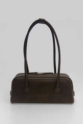 MARGESHERWOOD Soft Baguette handbag sepia pull-up | Pipe and Row