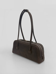 MARGESHERWOOD Soft Baguette handbag sepia pull-up | Pipe and Row