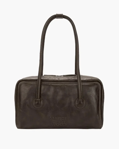 Margesherwood rectangular soft Boston bag washed brown pull-up | Pipe and row