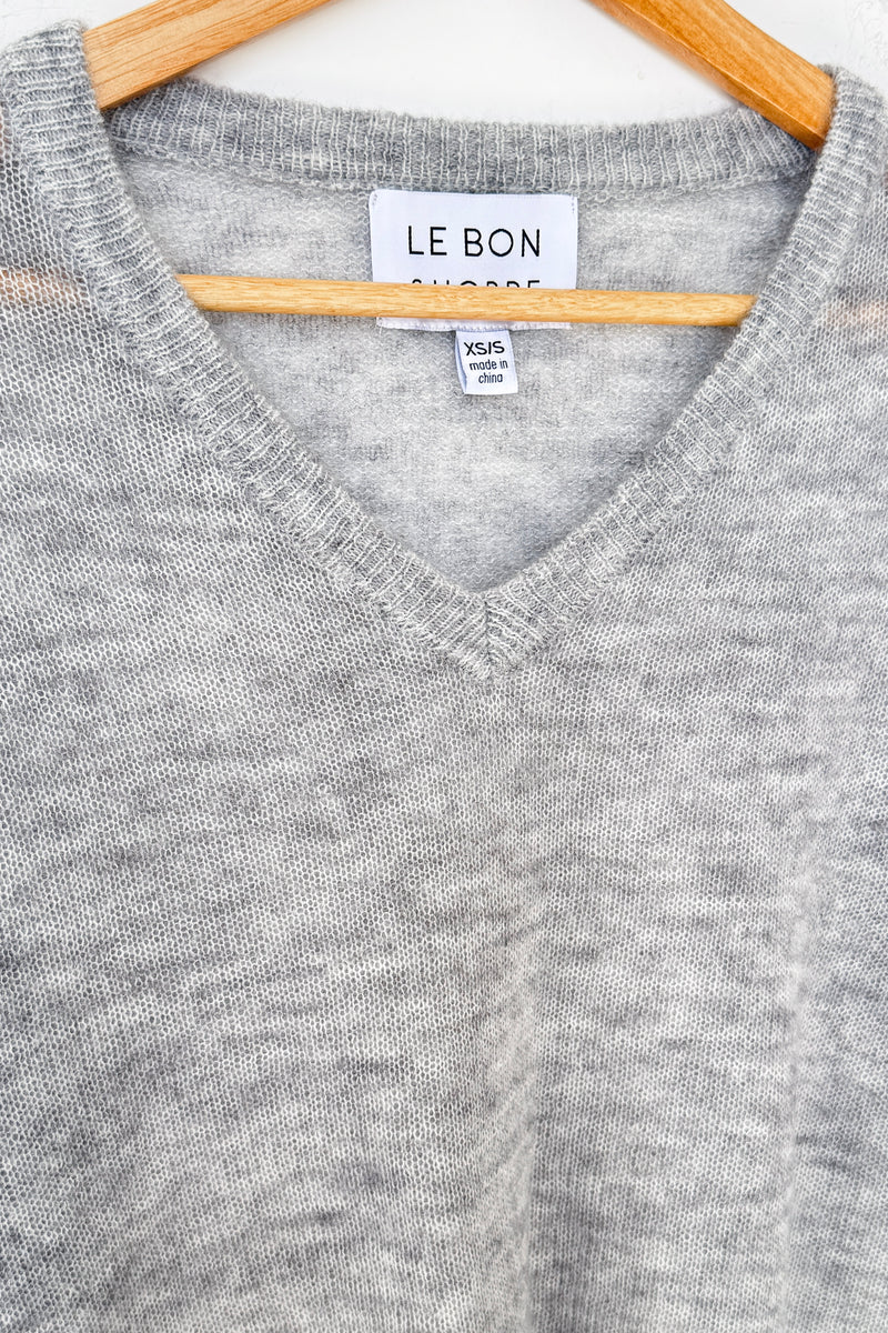 MATTHEW V-NECK MOHAIR SWEATER