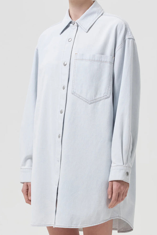 MAZIE DENIM SHIRT DRESS VAGUE