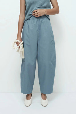 Mijeong Park cropped balloon pant trouser blue PIPE AND ROW