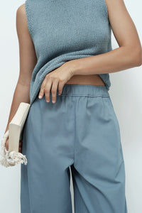 Mijeong Park cropped balloon pant trouser blue PIPE AND ROW