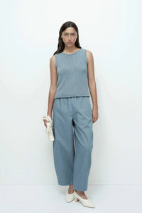Mijeong Park cropped balloon pant trouser blue PIPE AND ROW Seattle