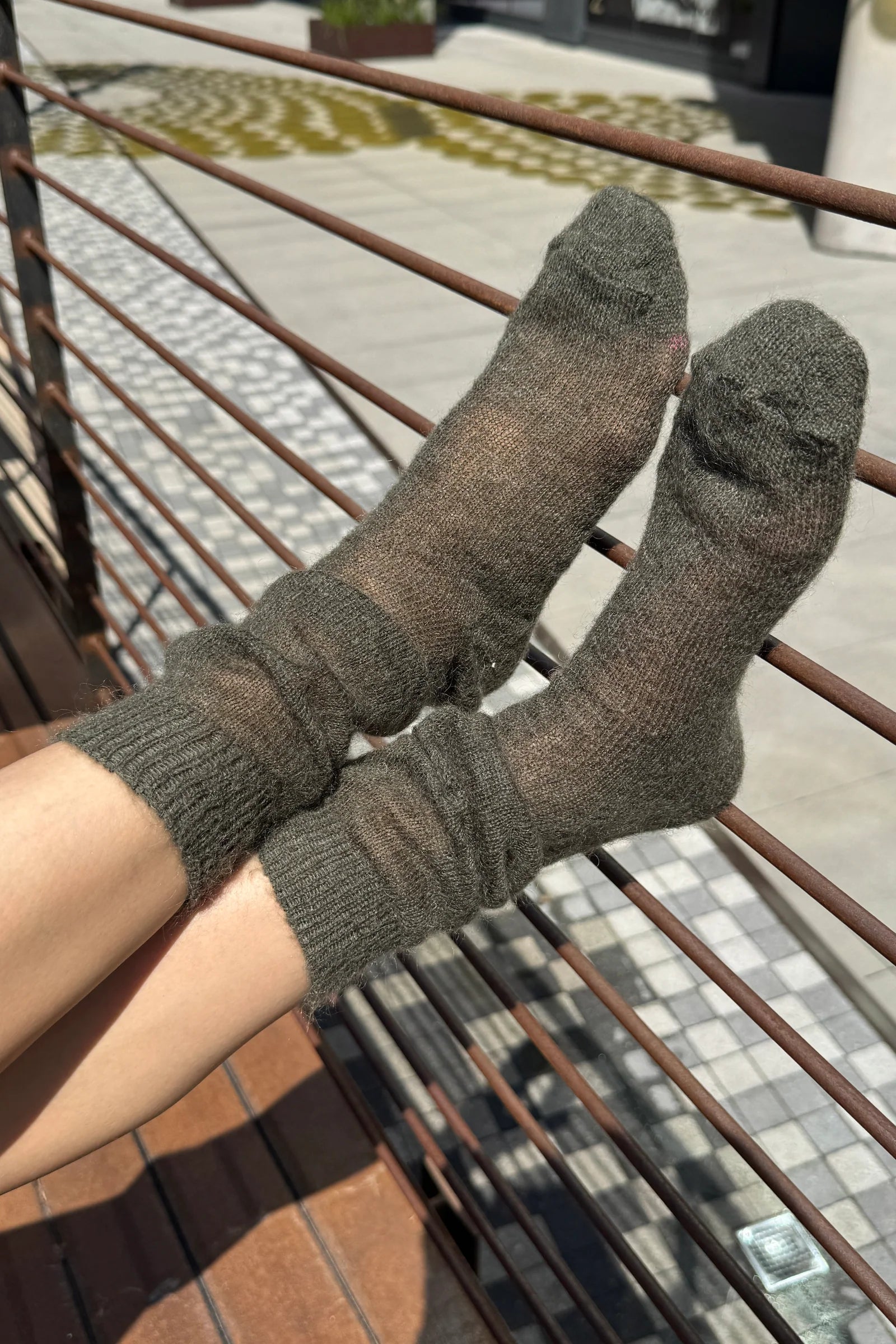 MOHAIR VEIL SOCKS