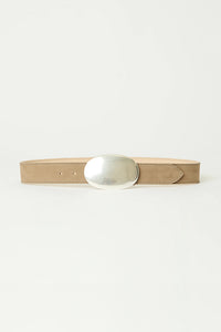 B-low the Belt Myra nubuck hip belt silver oval buckle | Pipe and Row