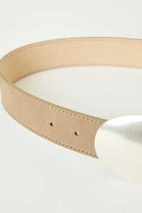B-low the Belt Myra nubuck hip belt silver oval buckle | Pipe and Row Seattle