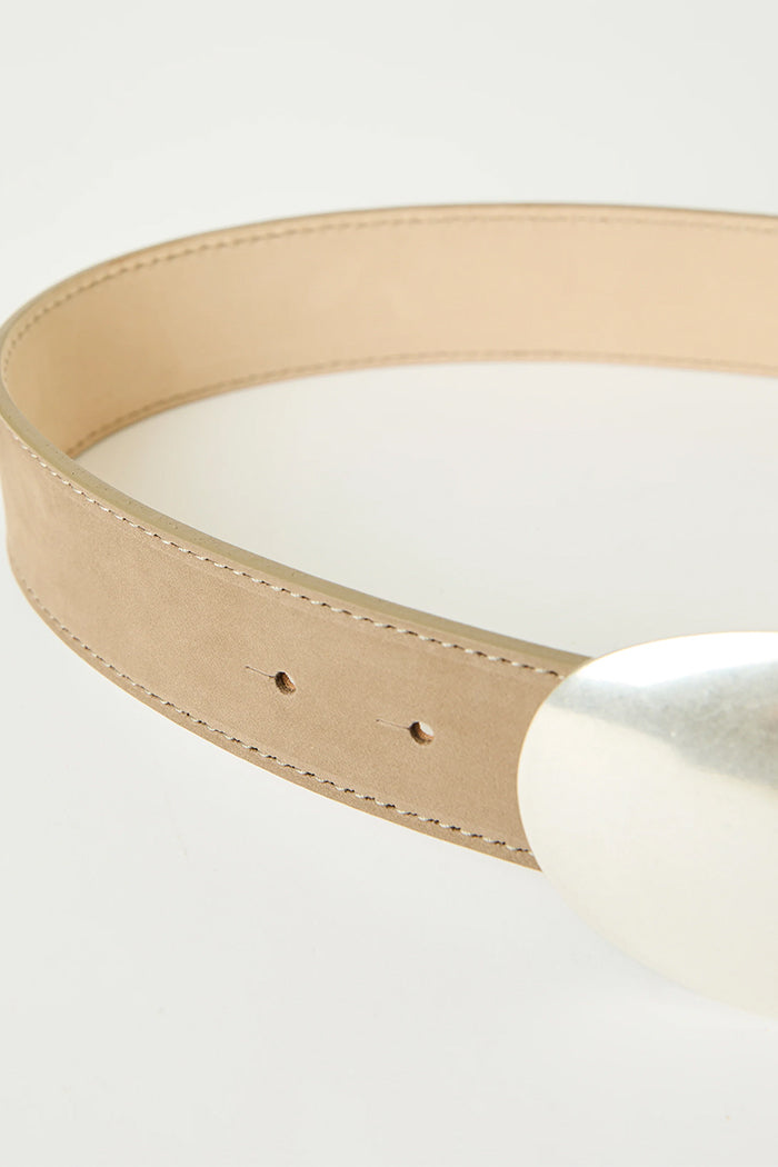B-low the Belt Myra nubuck hip belt silver oval buckle | Pipe and Row Seattle