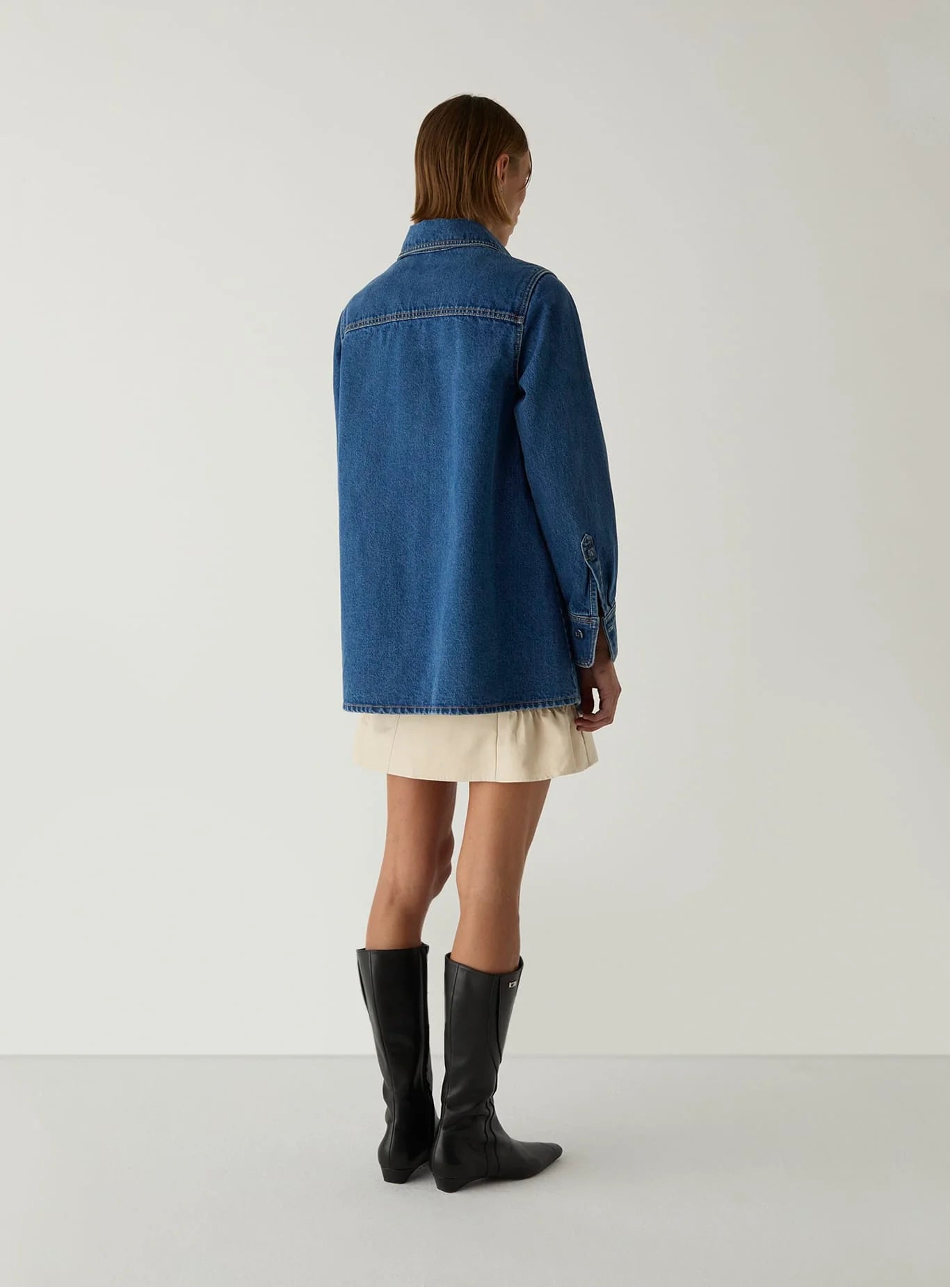 NO BOYFRIEND DENIM OVERSHIRT