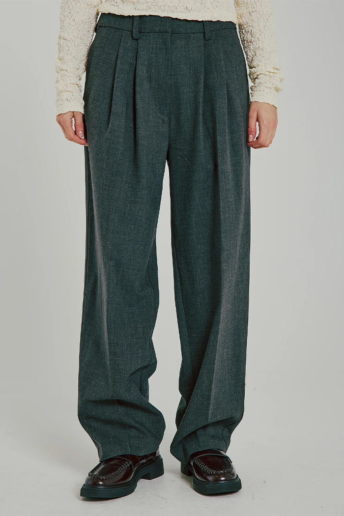 Norr suiting Nala trousers dark melange grey | Pipe and Row Seattle