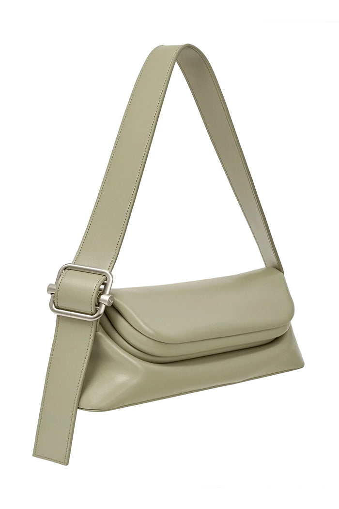 Osoi Folder brot bag smooth sage green leather | Pipe and Row ...