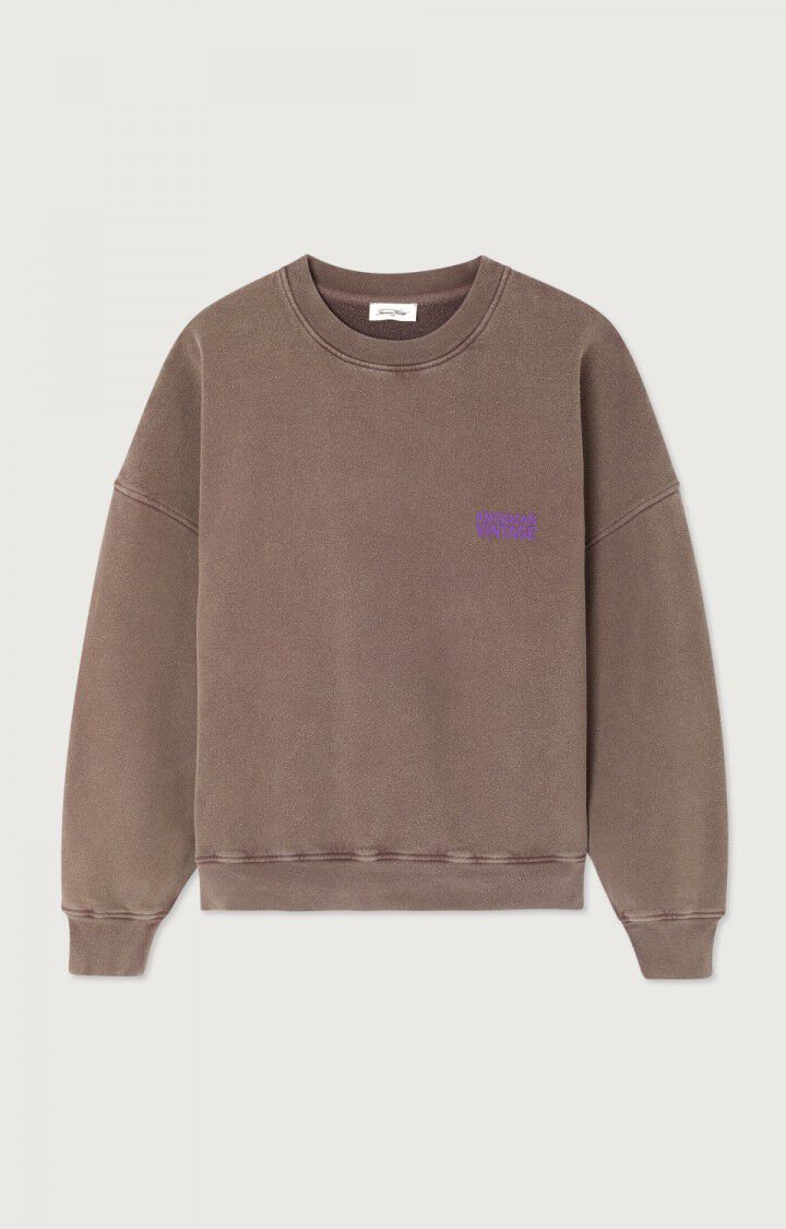 American Vintage washed chestnut brown Plizzy sweatshirt | Pipe and Row