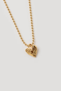 Wolf Circus Petra necklace organic heart charm gold | Pipe and Row