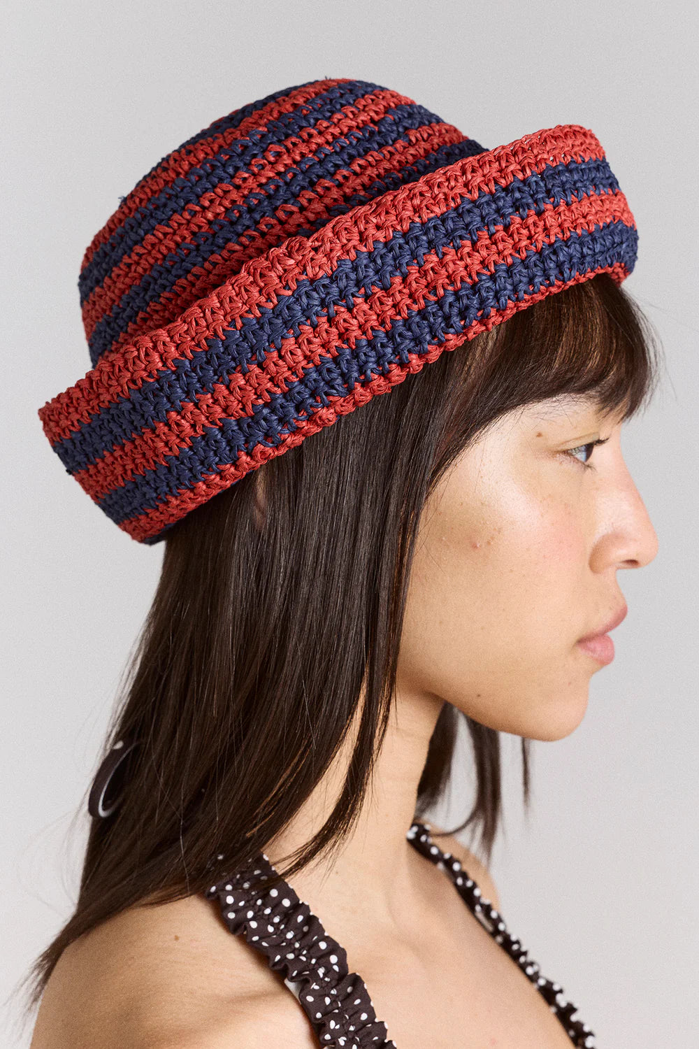 RAFFIA SAILOR HAT