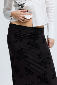 Resume Holly long skirt all over twilight floral print | Pipe and Row Seattle