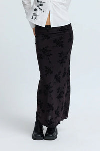 Resume Holly long skirt all over twilight floral print | Pipe and Row