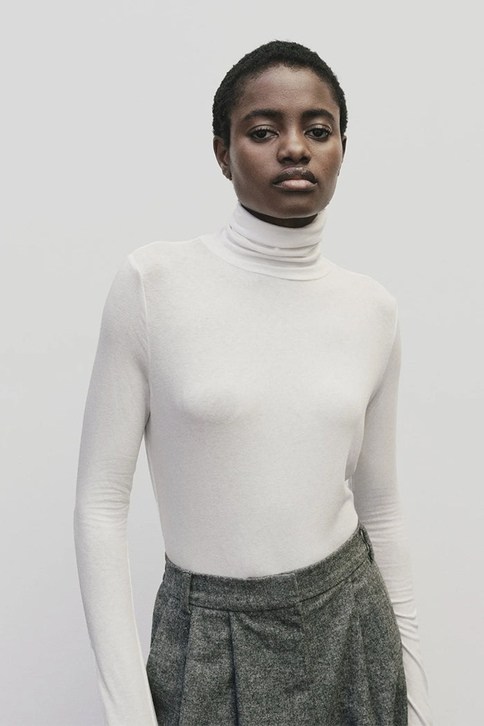 ROLL NECK JERSEY TOP