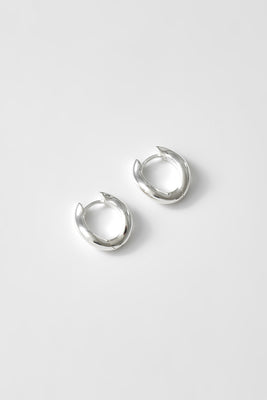 Wolf Circus Rowan organic wavy hoops silver | Pipe and Row