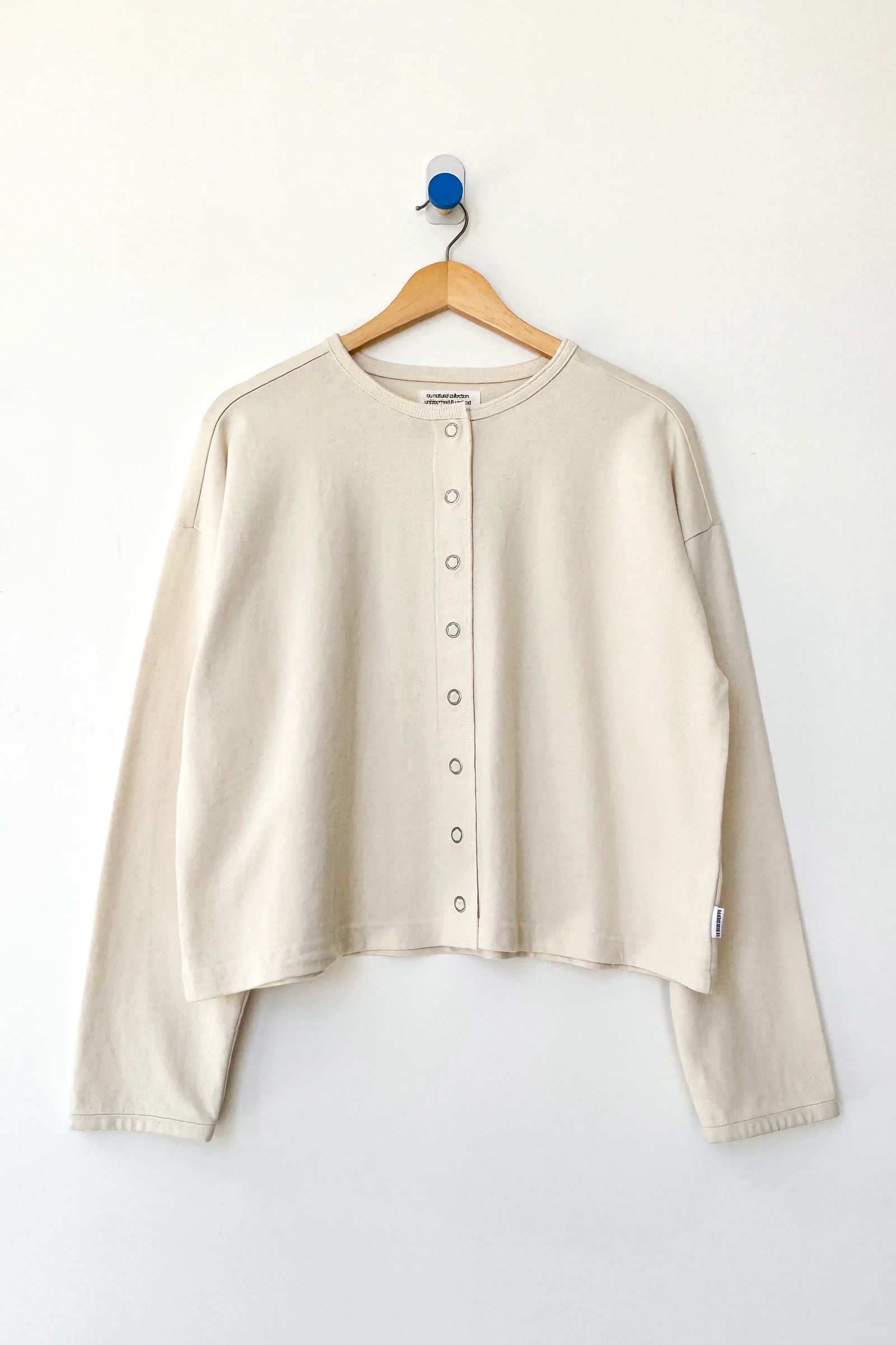 SOFT JERSEY SNAP CARDIGAN