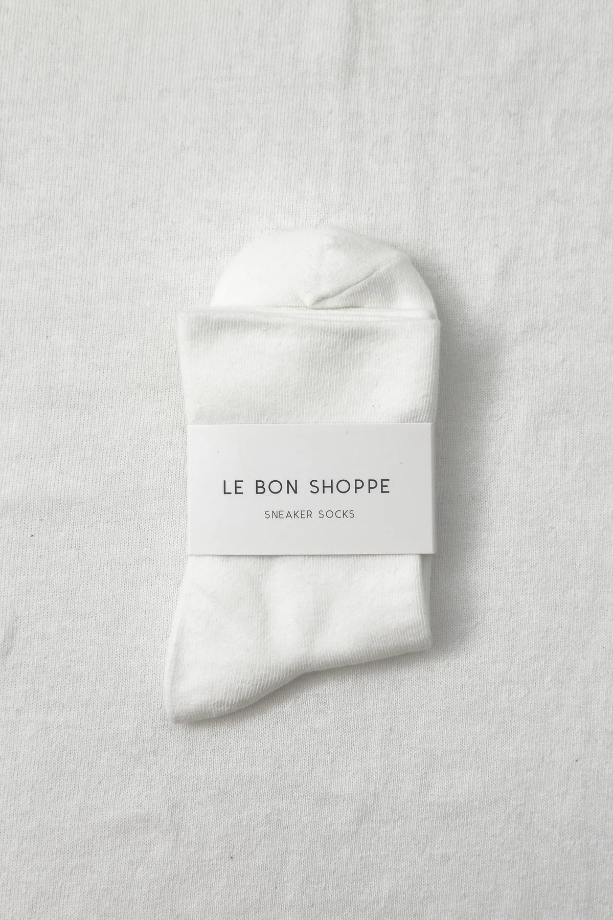 Le Bon Shoppe sneaker sock cotton thin classic white | pipe and row boutique pipeandrow.com