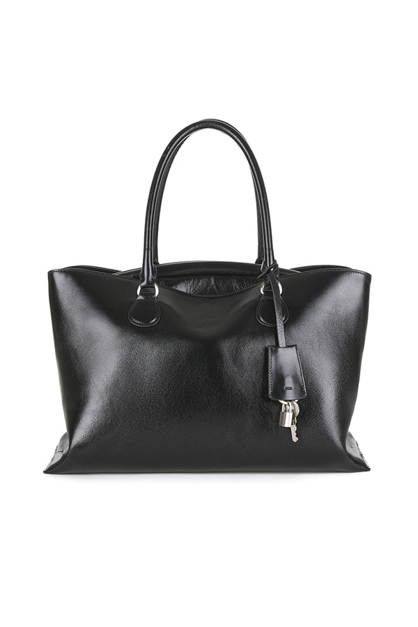 OSOI ブラックレザーバッグ Osoi Shell Brot handbag large black leather | Pipe and Row Seattle